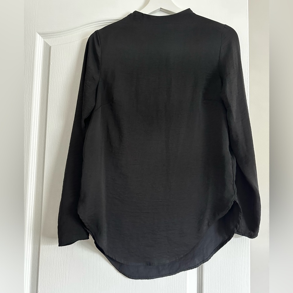 H&M Long Sleeve Satin Tunic Blouse